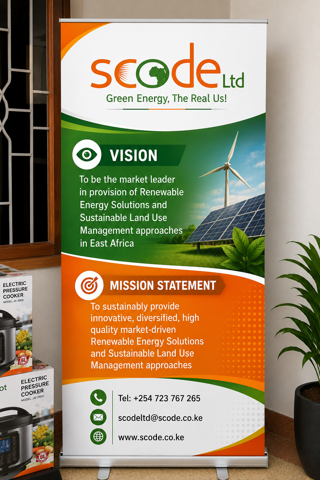Company Roll-up Banner